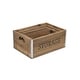 preview thumbnail 4 of 7, Brown Wood Storage Crates with Metal Border Accents (Set of 3)