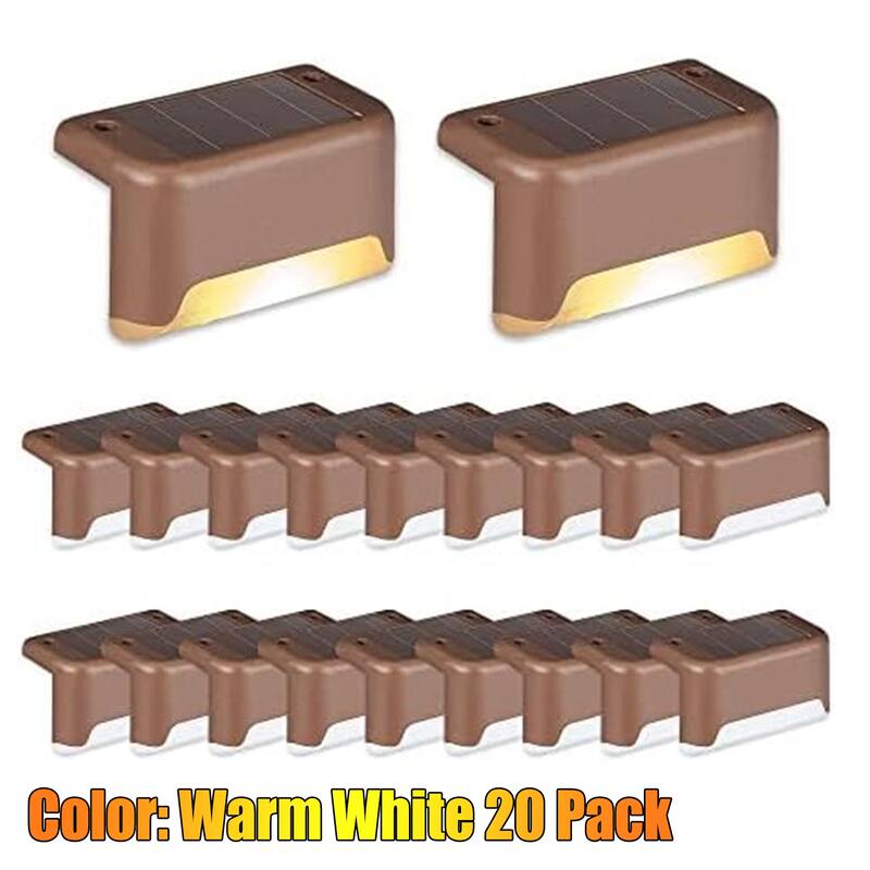 Solar Deck Lights Outdoor, Waterproof Led Lights - 16 Pack