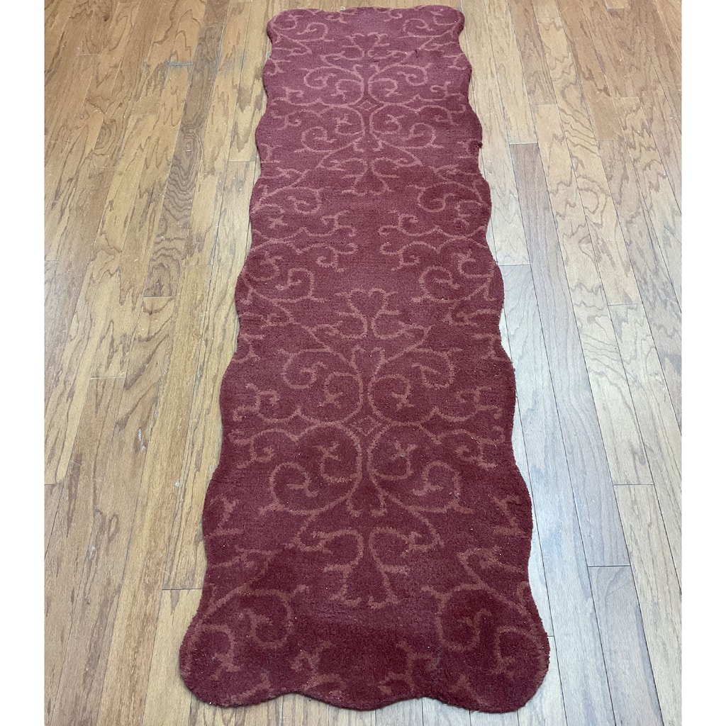 HERAT ORIENTAL Handmade Tibetan Wool Rug - 2' x 7'