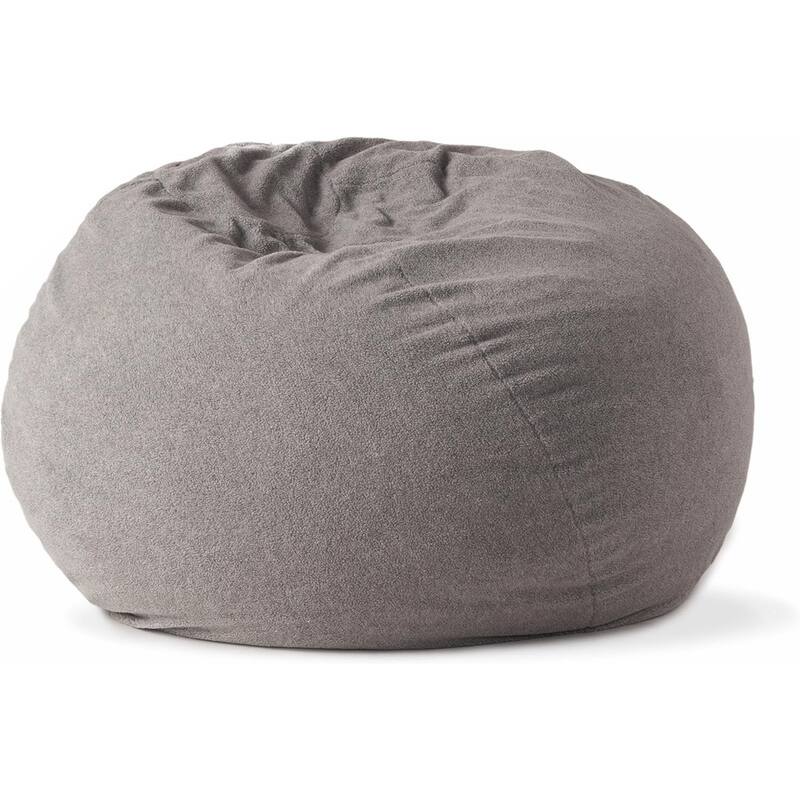 Comfortable High-Density Foam Bean Bag Chair for Kids and Adults, with Removable Microsuede Cover