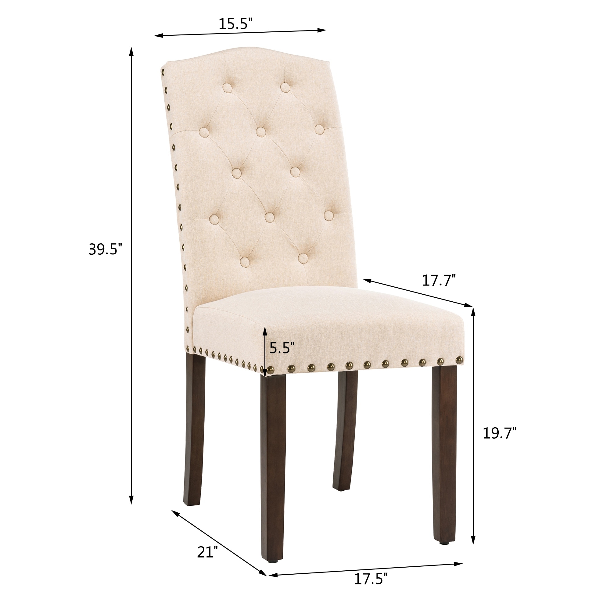 High back shop parson chairs