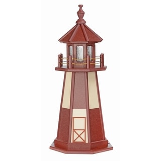 Cape Henry Cherrywood and Ivory Hybrid Poly and Wood Lighthouse - Bed ...