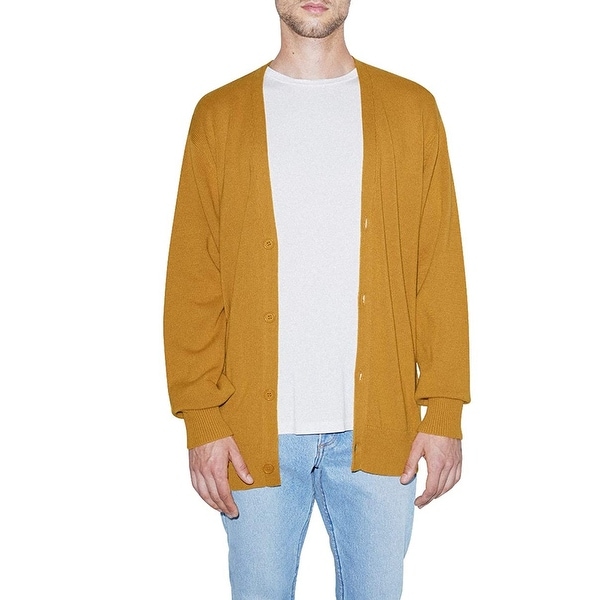 yellow knit sweater mens