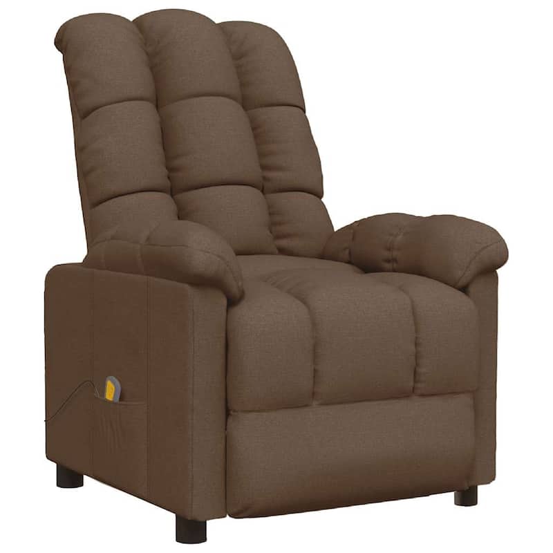 vidaXL Massage Recliner Electric Massaging Recliner Chair for Elderly Fabric - 29.1" x 39" x 40.2"