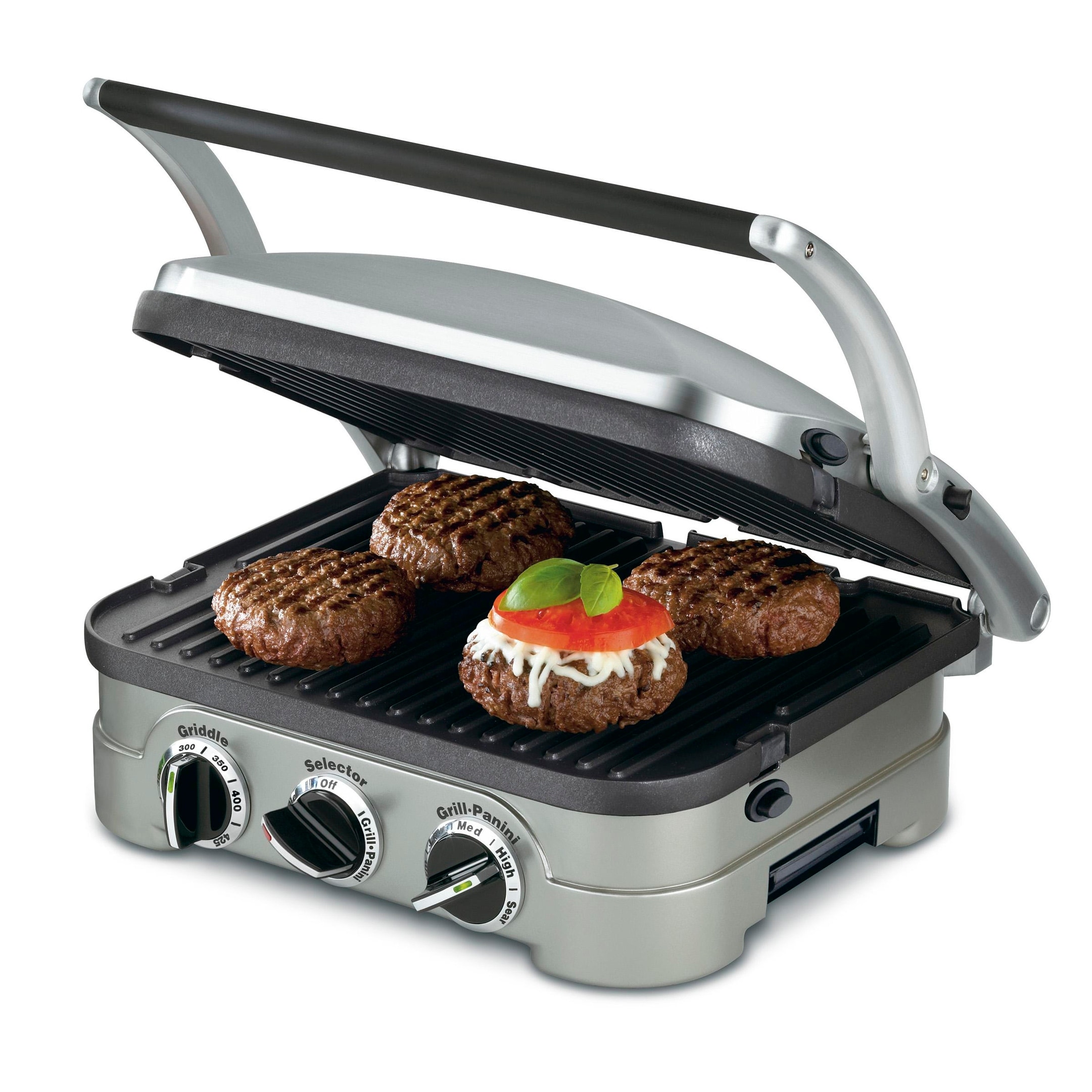 2-in-1 Nonstick Electric Griddle & Grill with Reversible Cooking Plate (1800w)