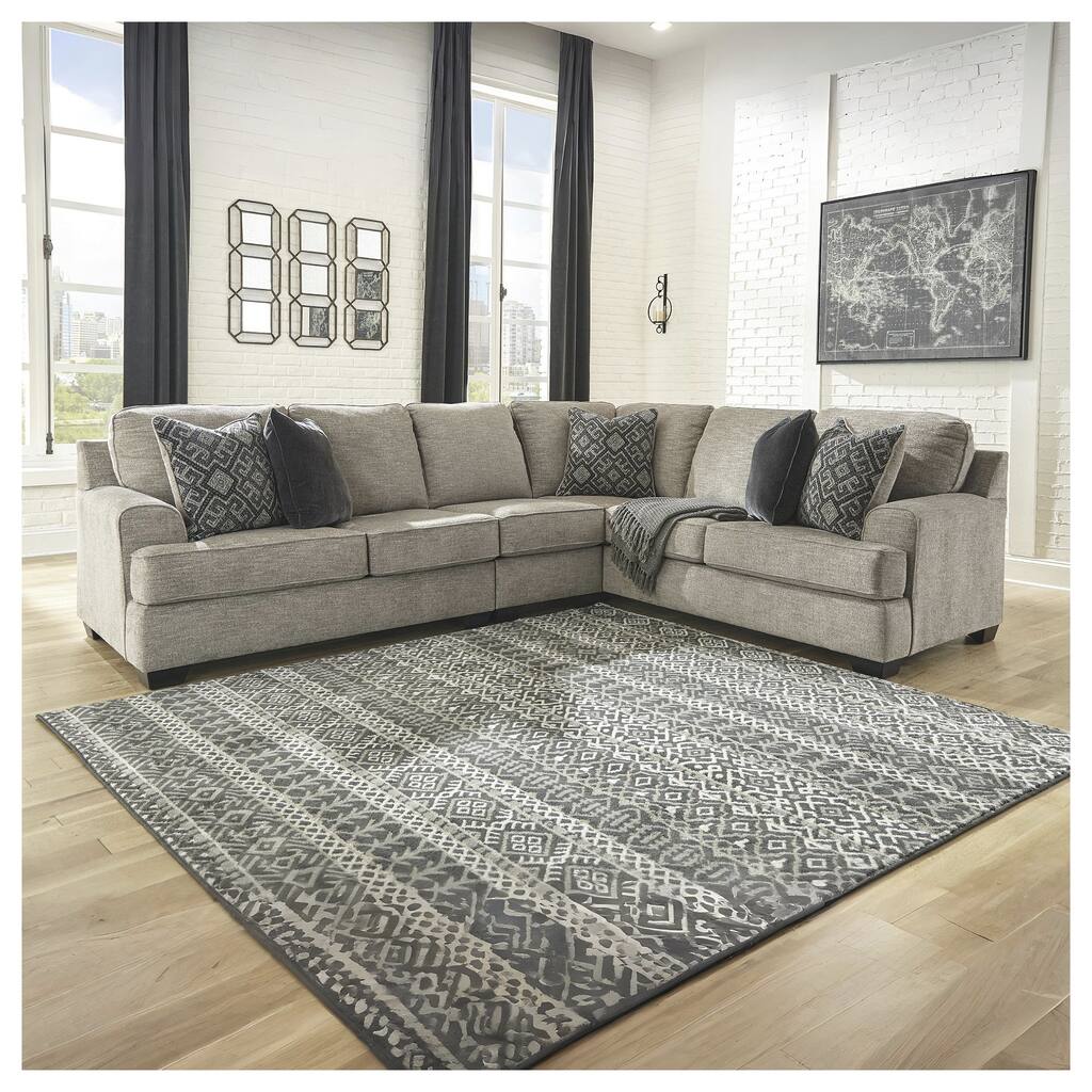 Bovarian 3-Piece Contemporary Stone Sectional