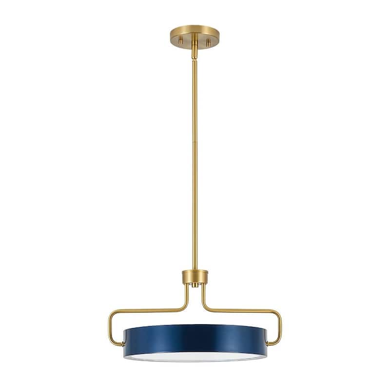 Minimalist Modern Dimmable LED Round Pendant - 16.4 in