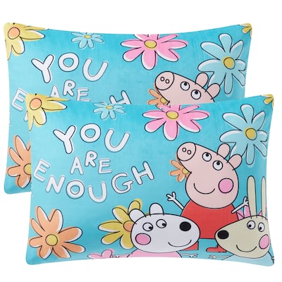 Peppa Pig Reversible 20" x 26" Bed Pillow 2 Pack