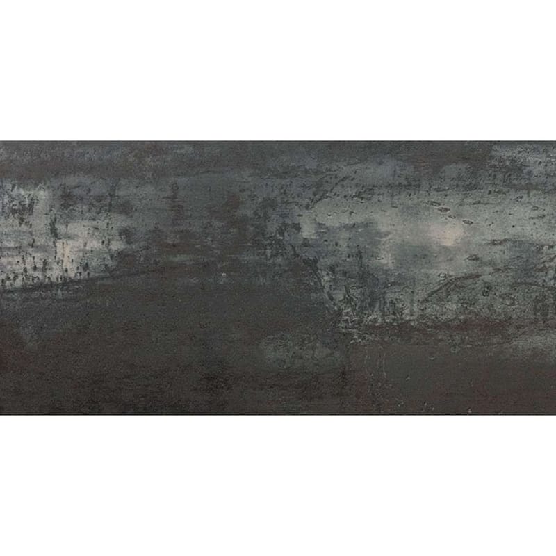 Metallica 12x24 Graphite Semi Polished Porcelain Tile - Floor, Wall - Large Format