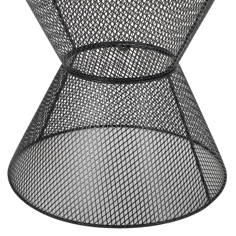 Roomfitters Nevada Outdoor Side Table, Modern Metal Accent Table for Patio, Balcony, or Garden Seating