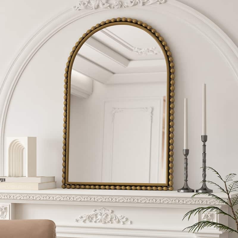 Iron Art Arch Vintage Vanity Mirror, Wall Hanging, Placed On The Table, Suitable For Living Room, Bedroom, Bathroom