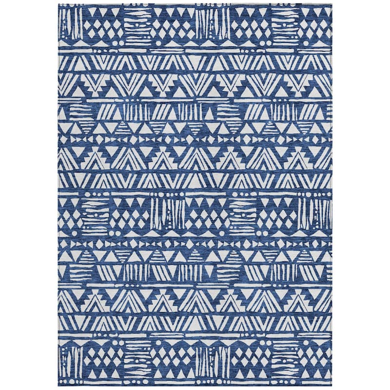 HomeRoots Southwestern Transitional Rectangle Outdoor Rug