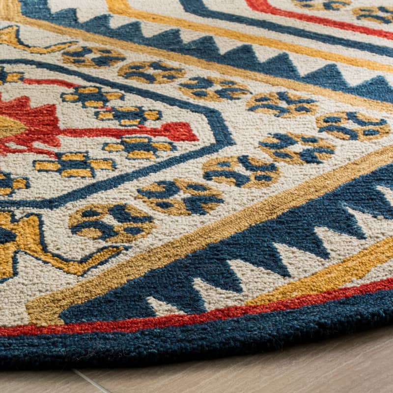 SAFAVIEH Handmade Aspen Rizumi Boho Tribal Wool Rug