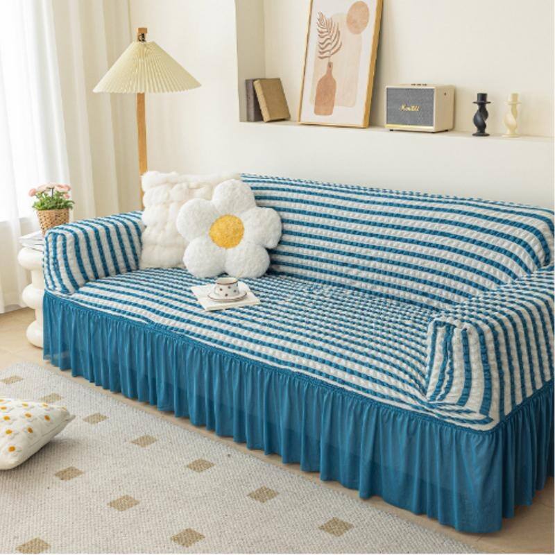 Universal Sofa Slipcover for 3 Seaters, Couch Sofa Cover with Skirt