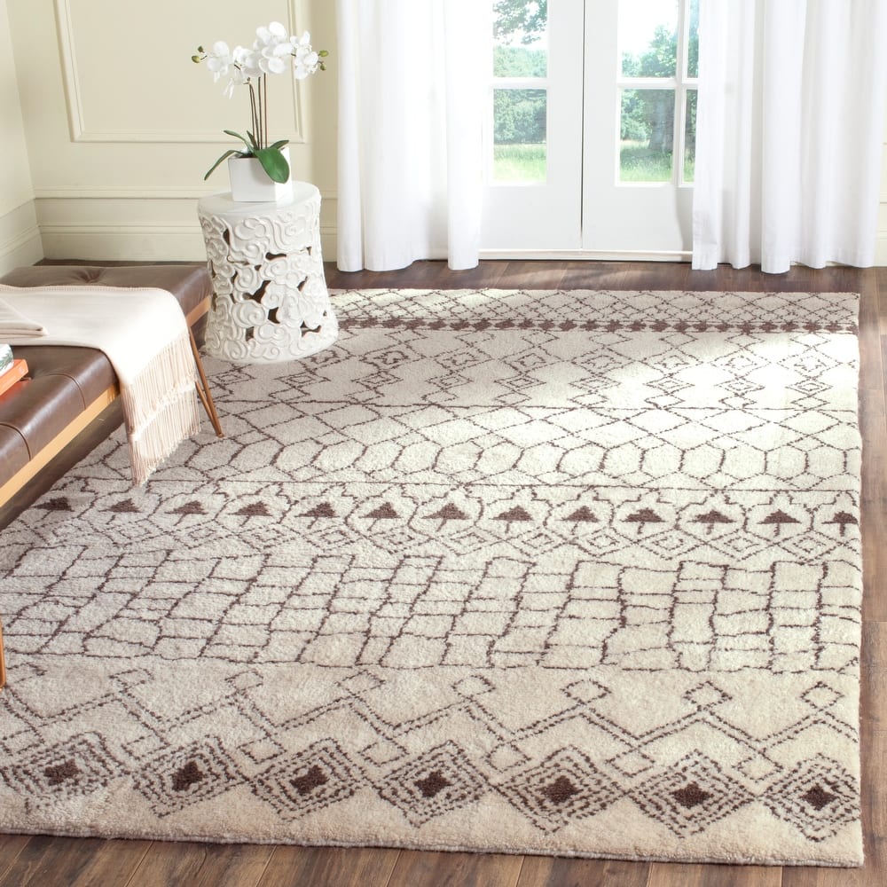 SAFAVIEH Hand-knotted Loft Tirtsa Modern Tribal Wool Rug