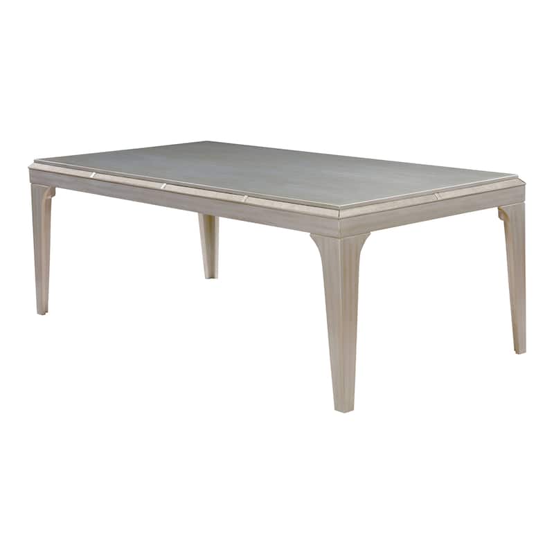 Furniture of America Weas Contemporary Silver 84-inch Wood Dining Table - Silver