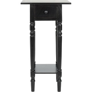 Sabrina Distressed Black Side Table - Bed Bath & Beyond - 43764537