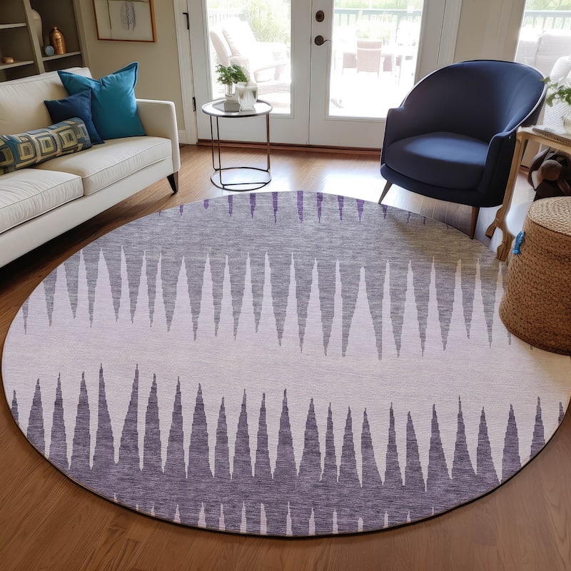 Machine Washable Indoor/ Outdoor Chantille Ombre Contemporary Rug