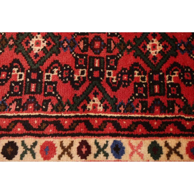 ECARPETGALLERY Hand-knotted Andelz Red Wool Rug - 2'6 x 9'5
