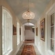 preview thumbnail 24 of 33, Retro French 4/5-Light Antique Brass Globe Crystal Chandelier Kitchen Island Pendant