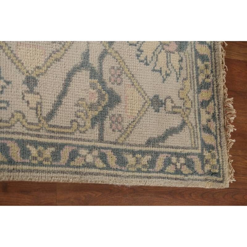 Oushak Oriental Area Rug Hand-Knotted Wool Carpet - 8'2" x 9'10"