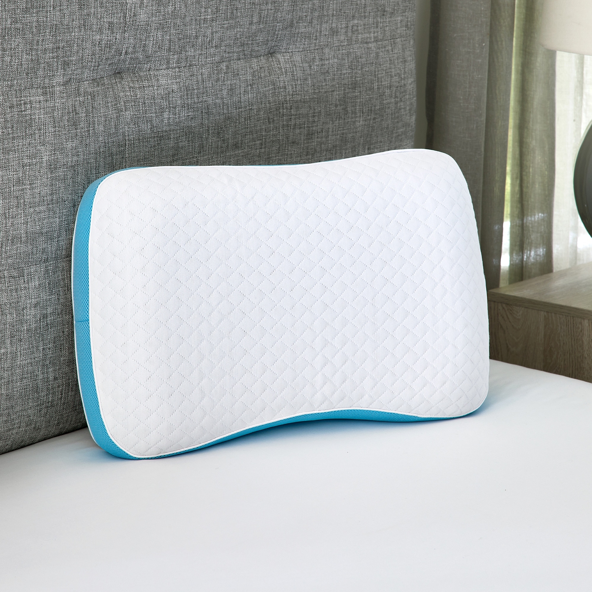 Beautyrest Charcoal Lux Memory Foam Cluster Pillow Jumbo 2PK Bed Bath Beyond 35570014