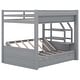 preview thumbnail 14 of 34, Wood Convertible Full Size Bunk Bed with Storage Staircase,Bedside Table and 3 Drawers