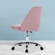 preview thumbnail 6 of 33, Home Office Chair Twill Fabric Ergonomic Desk Chair Computer Task Chair Vanity Chair