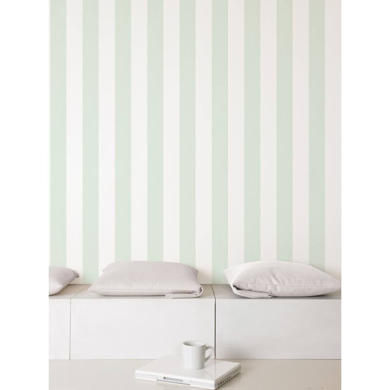 Galerie Wallcoverings Smart Stripes 2 Surface Stripe Vinyl on Non-Woven Matte Wallpaper Roll