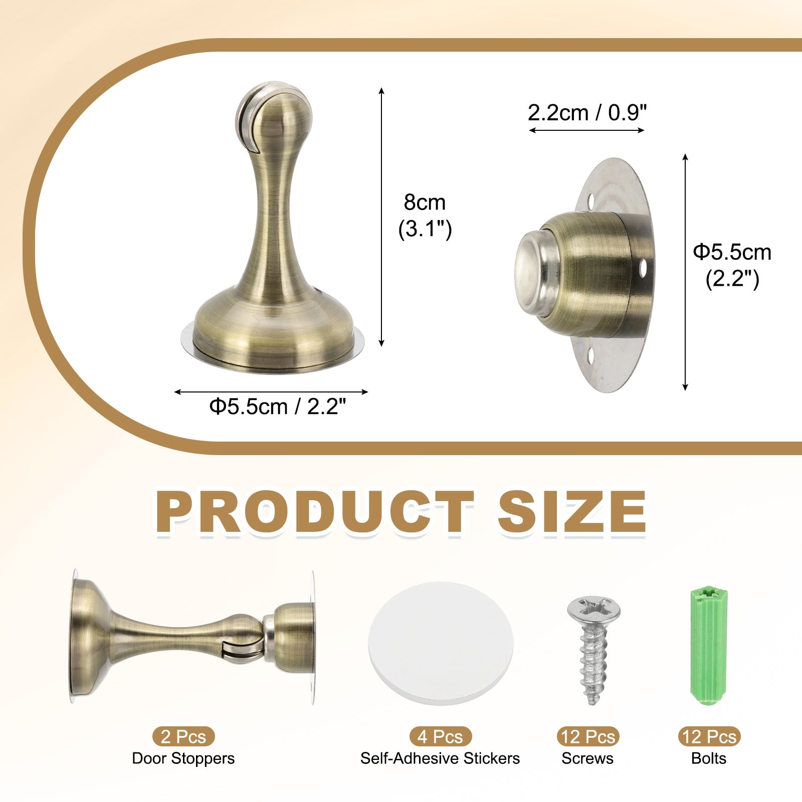 Magnetic Door Stoppers Door Stops, Wall Floor Mounted Doors Holder Keep Door Open