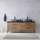 preview thumbnail 39 of 79, Trento Bath Vanity with Sintered Stone Top with Concrete Sink (O)