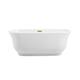 Option Glossy White with Brushed Gold Trim