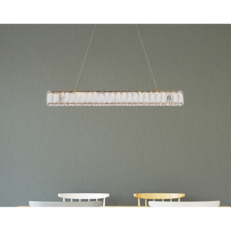 Indigo Home LED linear pendant in gold