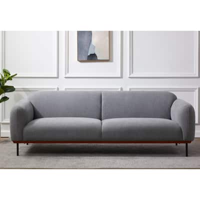 SAFAVIEH Couture Rinnie Linen Sofa - 90 In W x 34 In D x 31 In H - 90Wx34Dx31H