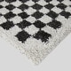 preview thumbnail 10 of 43, Covey Plush Checkered Thick Shag Area Rug