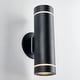 preview thumbnail 2 of 5, Artika 13" Outdoor Cylinder Wall Light Fixture, Black