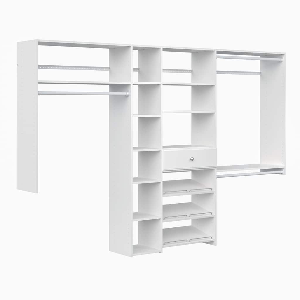 Easy Track 9 Ft. W. Premium Laminate Closet Kit