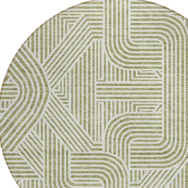 HomeRoots Abstract Transitional Rectangle Outdoor Rug