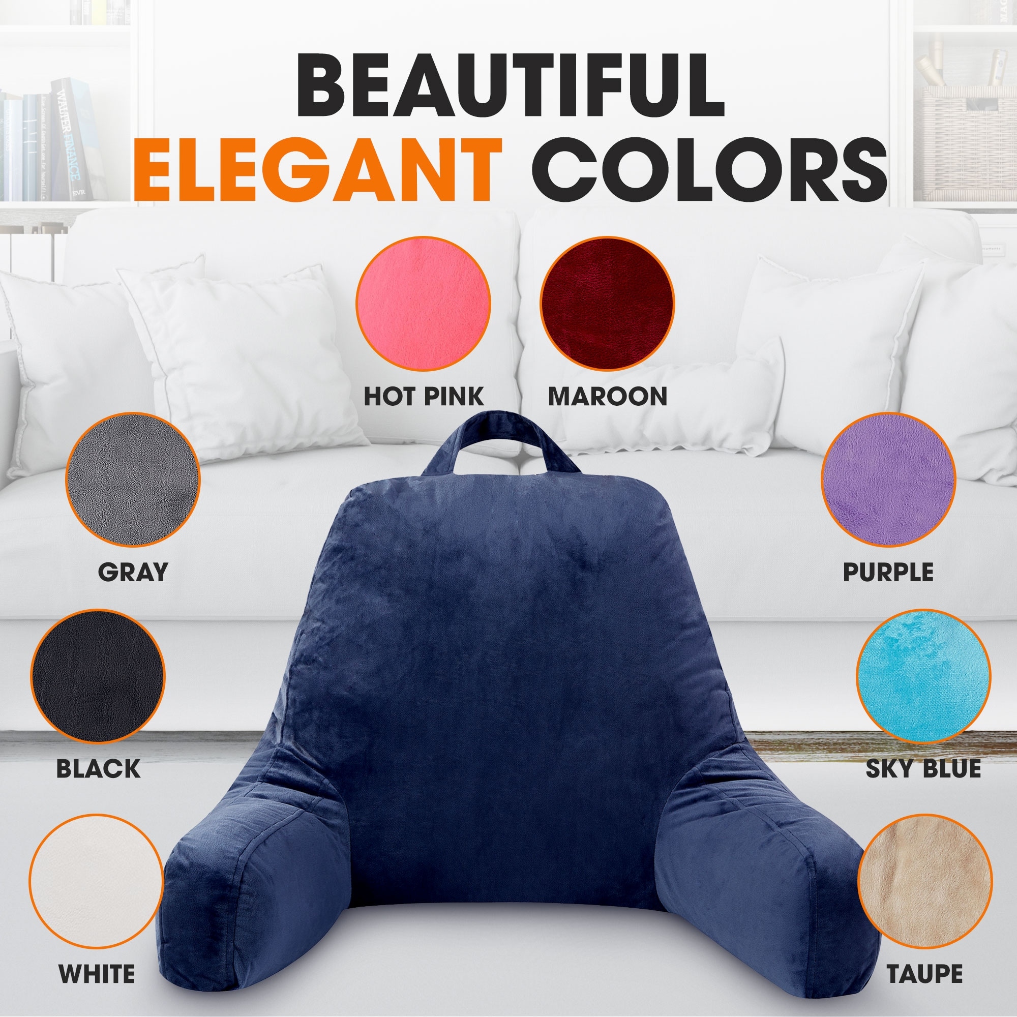 Cheer Collection Backrest Reading TV and Gaming Pillow with Armrest On Sale Bed Bath Beyond 32701824