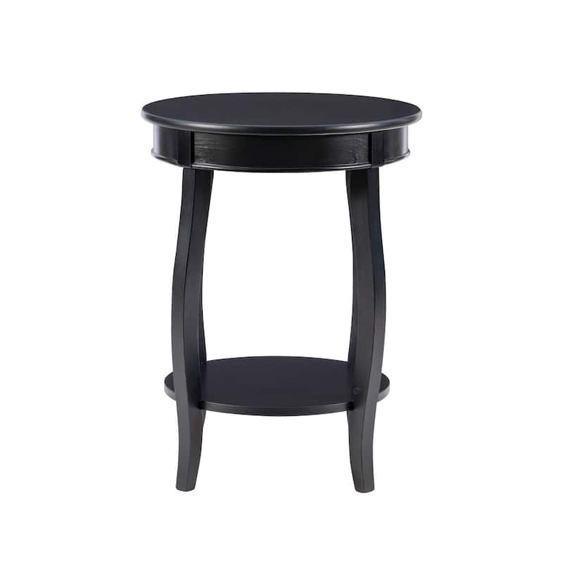 Penelope Round Table with Shelf