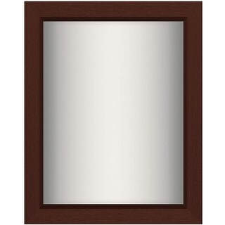 Americanflat 11x14 Shadow Box Frame in Mahogany with Soft Linen Back Composite Wood with Shatter Resistant Glass for Wall and Tabletop 