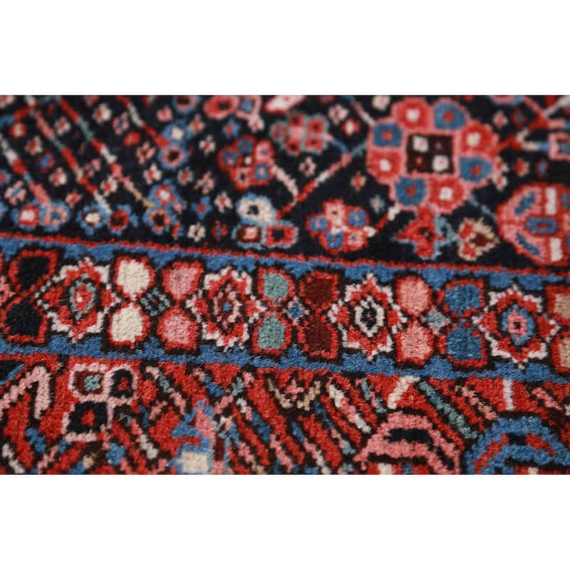 Hand Knotted Oriental 100% Wool Carpet Traditional Tribal Red Gharajeh Area Rug - 6' 3'' X 5' 0''