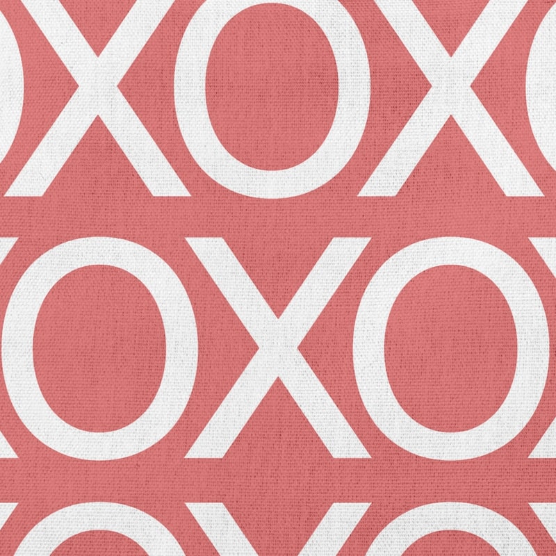 Hugs and Kisses Valentines Decorative Throw Pillow