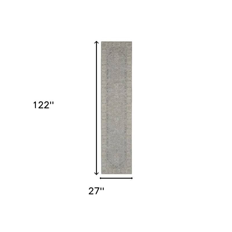 Power Loomed Floral Traditional Area Rug - 122' X '27' X '0.5