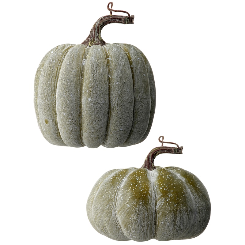 6" Waterproof Weathered Pumpkin Set of 2