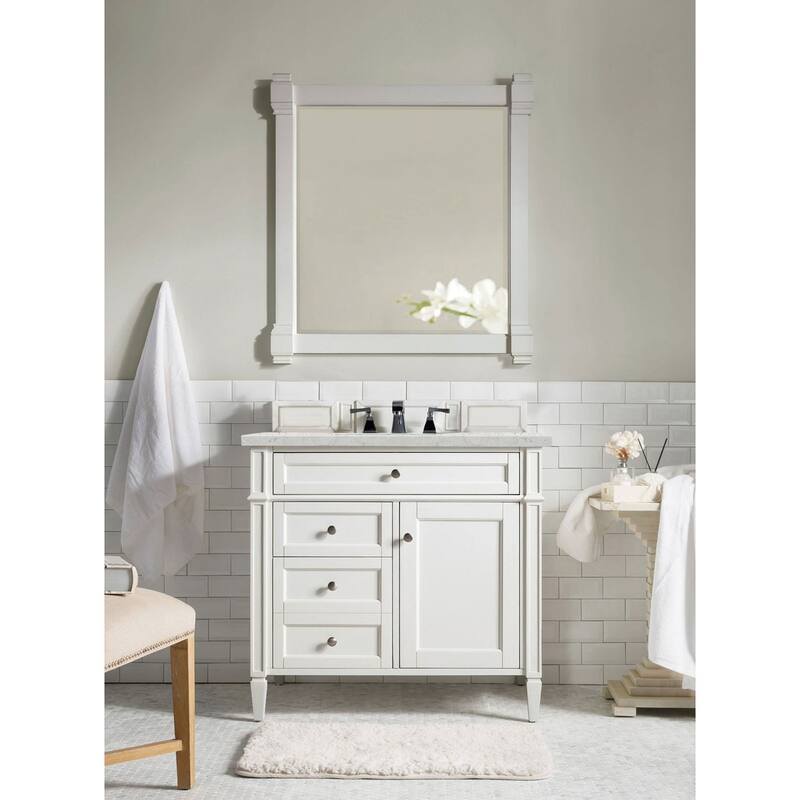 James Martin Vanities 655-V36-3EJP Brittany 36" Single Basin Poplar