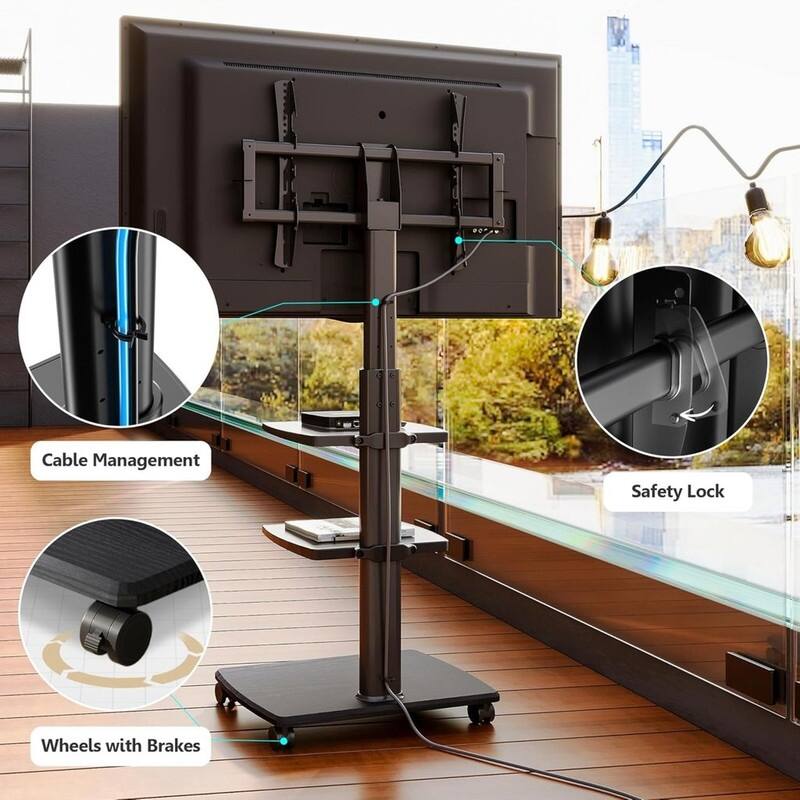 Swivel Rolling TV Stand