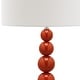 preview thumbnail 8 of 6, SAFAVIEH Lighting 31-inch Jenna Stacked Ball Orange Table Lamp (Set of 2) - 14"x14"x31.5"