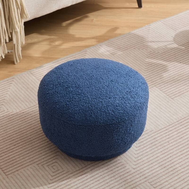 Modern Teddy Upholstered Mushroom Shape Ottoman