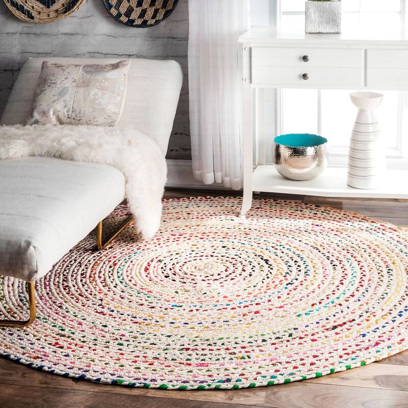 Hand-Woven Colorful Cotton Area Rugs - Vibrant and Artistic Touch for Your Space